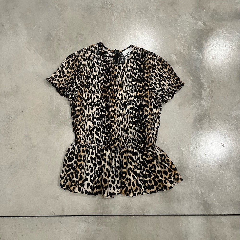 Ganni peplum top
